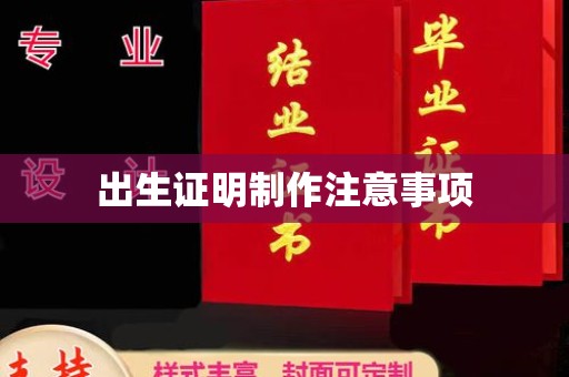 扬中出生证明制作注意事项