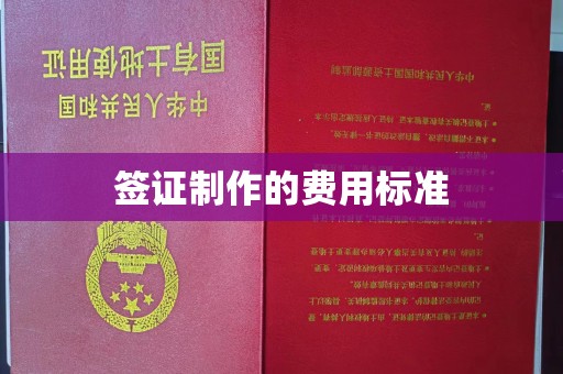 扬中签证制作的费用标准