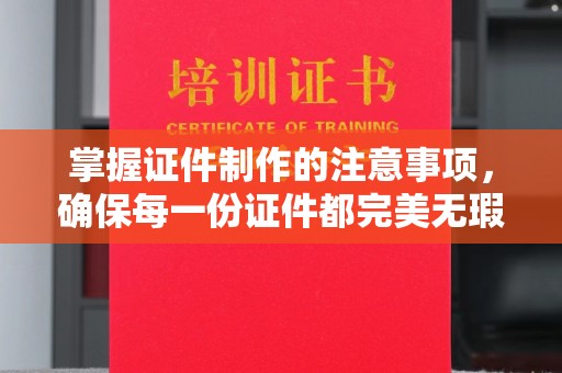 扬中掌握证件制作的注意事项，确保每一份证件都完美无瑕