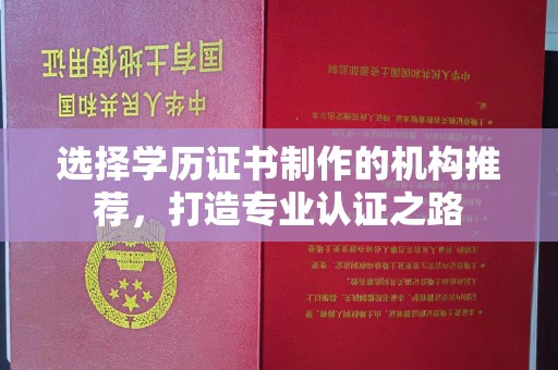 扬中选择学历证书制作的机构推荐，打造专业认证之路
